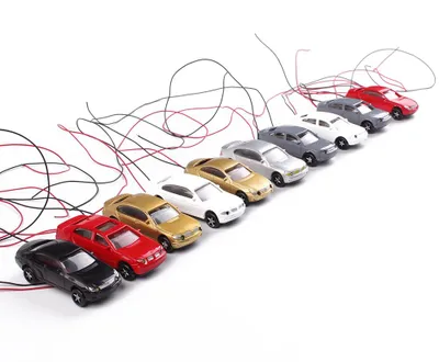 Produktbild von TT3 Autos mit LED im Maßstab 1:100 (10 Stück)
