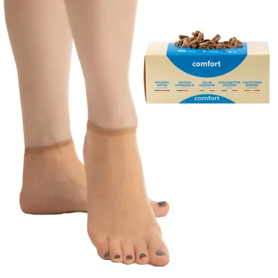 Wegwerf-Hygienesocken zum Schuhanprobieren, Nylonmix, 100 Stk.