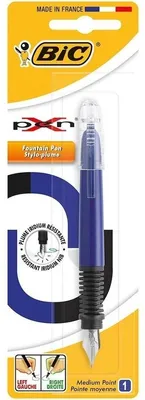 Image de BIC X-pen Standard, Diverses couleurs, Acier iridium, Moyen, Pour droitiers et gauchers, 65 mm, 197 mm