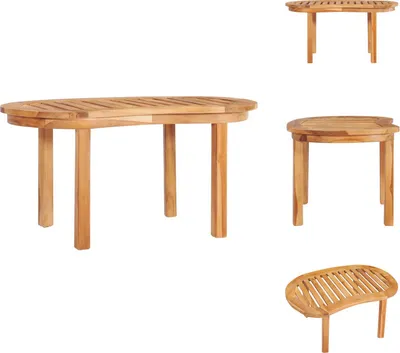 Immagine prodotto di vidaXL Tavolino 90×50×45 cm in legno massiccio di teak - Tavolini da caffè