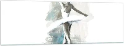 Produktbild von Bilder auf glas - Einteilig - Ballerina Tanz Frau - 160x50cm - Glasbilder - Wandbilder - Bilder - zum Aufhängen bereit - Wanddekoration aus Glas - Glas Bilder - Wandbild auf Glas - GAB160x50-4953