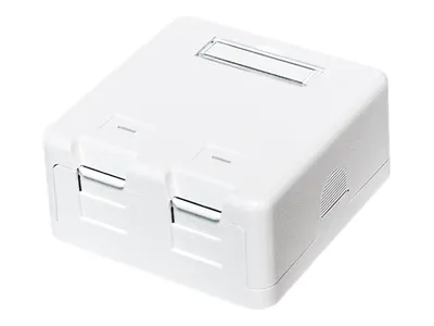 Zdjęcie produktu dla LogiLink Aufputzdose fr Keystone Module, 2-fach, weiá