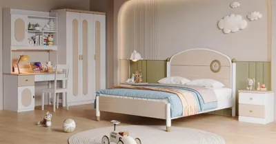 Productafbeelding van Kinderkamer set: bed, kledingkast, designmeubilair, voor een tienerkamer