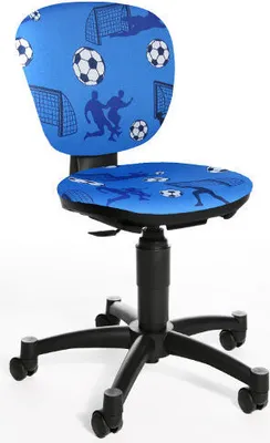Produktbild von Topstar Kinderdrehstuhl MAXX KID Schreibtischstuhl für Kinder höhenverstellbar ohne Armlehnen Stoff