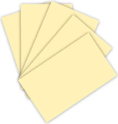 Produktbild von folia Tonpapier DIN A3 130 g/qm strohgelb 50 Blatt