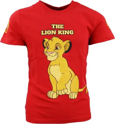 Produktbild von Disney König Löwen Simba Kinder kurzarm T-Shirt – Rot / 92