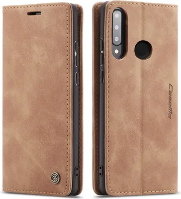 Produktbild von Huawei P30 Lite Hülle, LaimTop Retro Kunstledertasche TPU Innere, Kartenfächer, Magnetverschluss, Klapphülle mit Standfunktion Schutzhülle für Huawei P30 Lite Braun