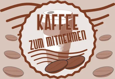 Produktbild von Verkaufsschild Schild Kaffee Mitnehmen A0 Rückseite selbstklebend