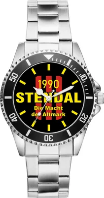 Produktbild von KIESENBERG Herrenuhr Armbanduhr Stendal Geschenk Fan Artikel Zubehör Fanartikel Analog Quartz Uhr 21313