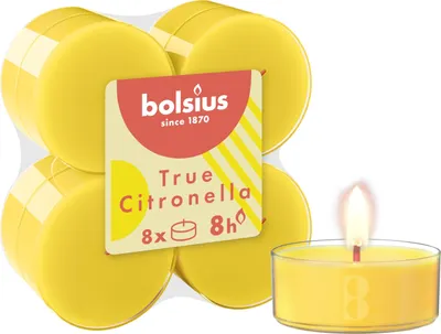 Immagine prodotto di Bolsius Maxi tea lights Vera Citronella - 8 pezzi