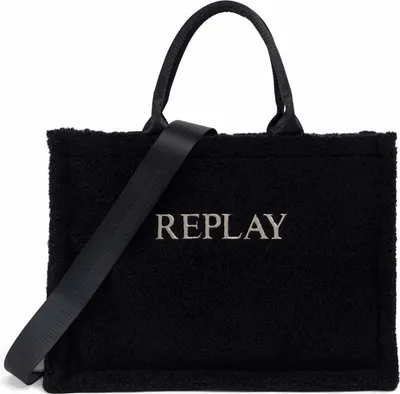Produktbild von REPLAY Schultertasche Shopper Shoulder Bag Black schwarz