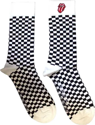 Immagine prodotto di The Rolling Stones - Calzini per uomo/donna unisex RO12216 (40,5 EU - 45,5 EU) (Bianco/Nero)