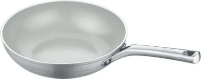 Produktbild von Veggie-Wok 28 cm, Aluminium, recycelt, grau - b.free