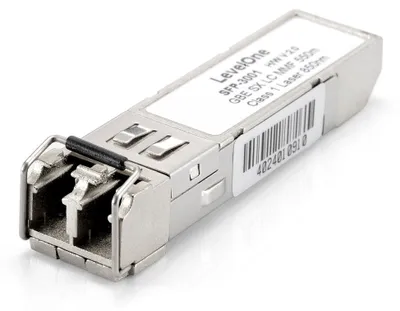 Zdjęcie produktu dla LevelOne SFP-3001, Swiatłowód, 1250 Mbit/s, SFP, LC, 50/125,62.5/125 µm, 550 m