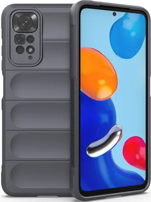 Produktbild von Redmi Note 11S Hülle, Weich TPU Silikon Stossfest Anti-rutsch Schutzhülle für Xiaomi Redmi Note 11 / Note 11S Dunkelgrau