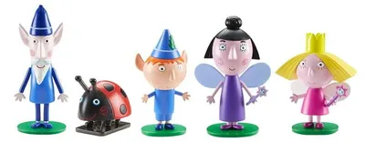 Produktbild von BEN&HOLLY Ben & Hollys kleines Königreich Figurenset 5 Figuren mit Zauberstab für Kinder ab 3 Jahren
