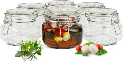 Produktbild von Einmachglas 500ml Bügelverschluss Einmachgläser Vorratsglas Vorratsdose 2-12 Stk.(2 Stück)