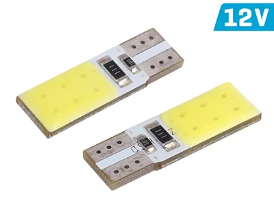 Zdjęcie produktu dla Żarówka VISION W5W (T10) 12V 2x COB LED, CANBUS, biała, 2 szt.