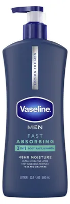 Productafbeelding van Vaseline - Heren Hydraterende Bodylotion 600ml - Men Fast Absorbing