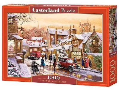 Produktbild von Castorland Puzzle, 1000 Teile, Vintage Winterlandschaft, Winterpuzzle, Schnee, Puzzle für Erwachsene, Castorland C-104802-2