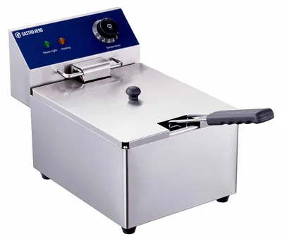 Produktbild von GastroHero Elektro Fritteuse ECO 6 Liter Edelstahl Tischfritteuse Gastro Fritteuse 6 L Pommes Fritteuse Thermostat 2,5 kW 230 V