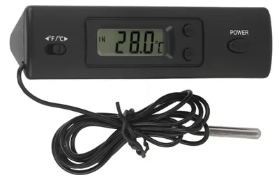 Digitales Thermometer mit Kabel, LCD-Display, -50 bis 70 °C, 2 Sonden
