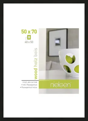 Produktbild von accent by nielsen Holz Bilderrahmen Apollon, 50x70 cm, Schwarz