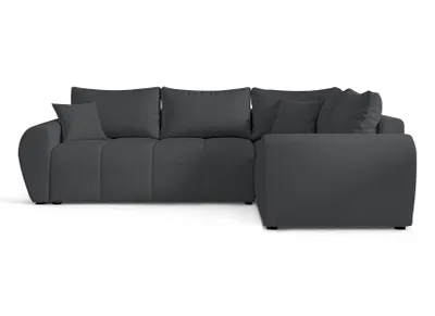 Produktbild von AX LIVING Malatya L Ecksofa mit Schlaffunktion Sofa Dunkelgrau 235cm R