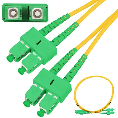 Obrázek produktu pro Extralink SC/APC-SC/APC Patchcord Patchcord kabel Optický kabel PVC, jednovidový, duplexní, G.657A, 3mm, 3m