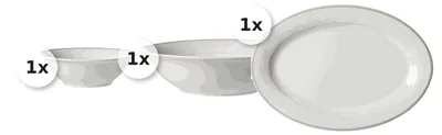 Produktbild von Servier Set 3 tlg. Isabella