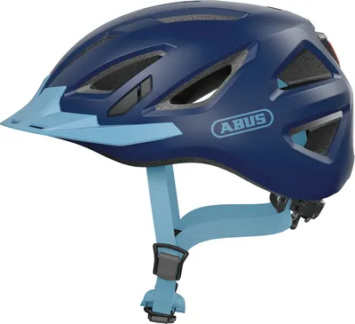 Produktbild von ABUS Stadthelm Urban-I 3.0 - Fahrradhelm mit Rücklicht, chirm und Magnetverschluss - für Damen und Herren - Dunkelblau, Größe L (56-61 cm)