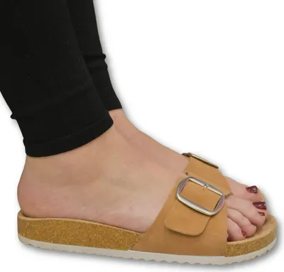 Obrázok produktu pre Dámske camel šľapky FORA
