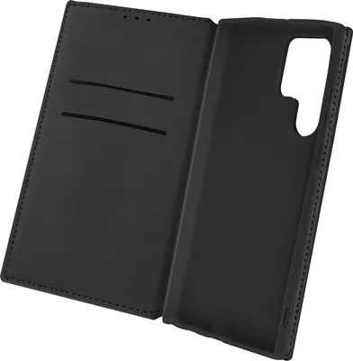 Produktbild von Avizar, Kunstleder Cover Classic Edition für Samsung Galaxy S22 Ultra, Schwarz