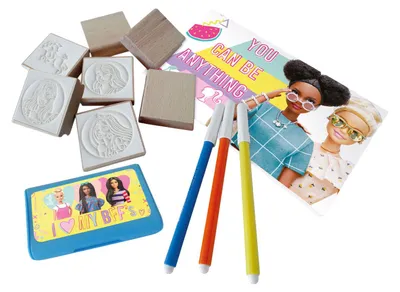 Obrázek produktu pro Multiprint Barbie, Sada razítek pro děti, 3 rok/roky, Netoxický, Vícebarevný