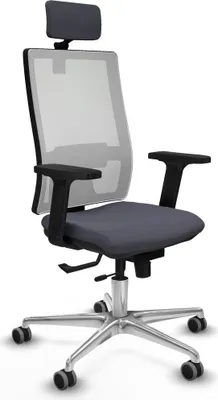Produktbild von Bürostuhl mit Kopfstütze Horna Traslack Piqueras y Crespo 2D086G2 Dunkelgrau