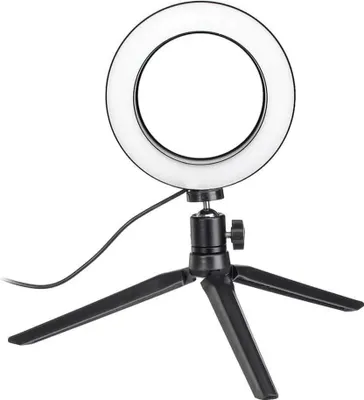 Image de Lampe pour selfies / Anneau lumineux (20 cm) et support