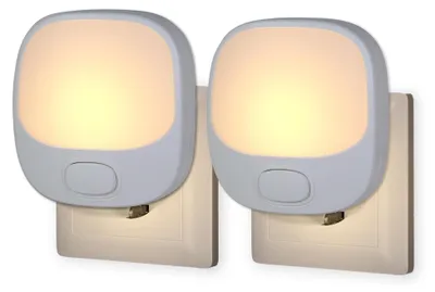 Obrázek produktu pro LED noční lampička, zásuvná, čtvercová, 2 kusy
