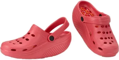 Produktbild von Rote Krokodil-Flip-Flops, Größe 34