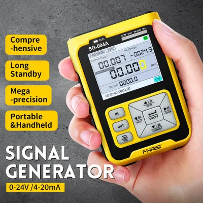 Zdjęcie produktu dla Przenośny wielofunkcyjny generator sygnału 0-24V 4-20mA Analogi Napięcie Prąd Termopara Rezystancja Kalibrator procesu 2,4-calowy kolorowy ekran z podświetleniem do debugowania systemu PLC DCS Zawory Regulacja pozycjonera Wykrywanie falownika