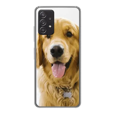 Produktbild von MuchoWow® Handyhülle Schutzhülle Hülle für Samsung Galaxy A53 5G Porträt eines superschönen Golden Retrievers Silikon Softcase Handy Hülle - Schutzabdeckung