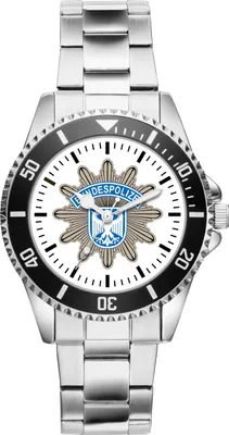 Produktbild von KIESENBERG Herrenuhr Armbanduhr Polizist Bundespolizist Polizei Bundespolizei Geschenk Fan Artikel Zubehör Fanartikel Analog Quartz Uhr 1057