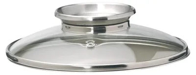 Glasdeckel 20 cm mit Silikonrand und Dosierloch