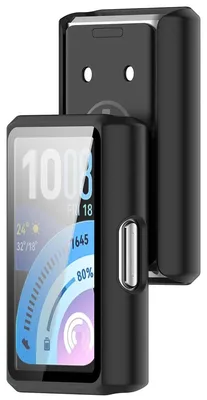Produktbild von Schutzhülle mit Glas für Huawei Band 11 Pro, Bizon Case Watch Adamo, mattes Schwarz