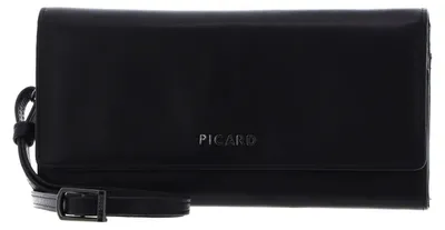 Produktbild von PICARD Leder Geldbörse Umhängetasche Fold in 1 Flap Wallet Black schwarz