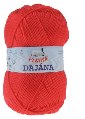 50g Strickgarn DAJANA Uni rot