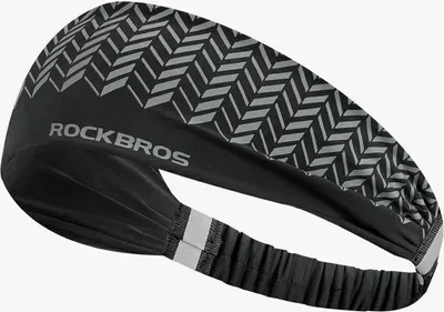 Produktbild von ROCKBROS Stirnband Sport Schweißband Sport Kopfband Herren/Damen Schwarz mit Grau