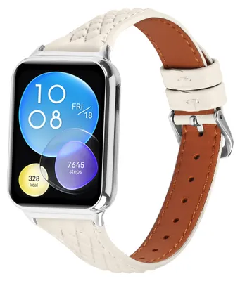 Produktbild von Smartwatch Armband Leder für Xiaomi Smart Band 10 Pro / Redmi Watch 6 Schnalle