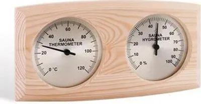 Productafbeelding van Sawo Gekrümmten Box Typ Thermo-Hyrgrometer - Kiefer
