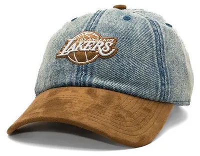 Produktbild von Kappe Mitchell & Ness - Den Suede Strapback - NBA - Los Angeles Lakers - Blue