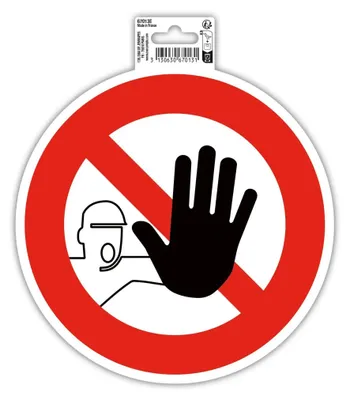 Produktbild von EXACOMPTA Klebeschild / Hinweisschild "Betreten verboten"